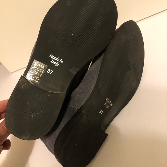 Leopardo Principi Womens Grey Suede Ankle Bootie 37 - Picture 9 of 11